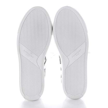 Givenchy Calfskin Reverse Logo Urban Street Sneakers 40 White Grey 5 of 10