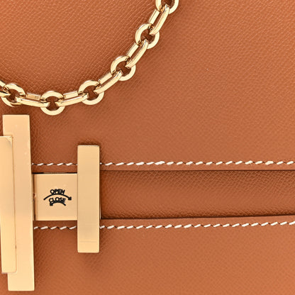 Hermes Epsom Cinhetic Boxy Top Handle Bag Gold 8 of 14