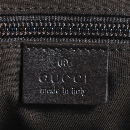 Gucci Monogram Medium Double Buckle Flap Messenger Bag Beige Dark Brown 6 of 7