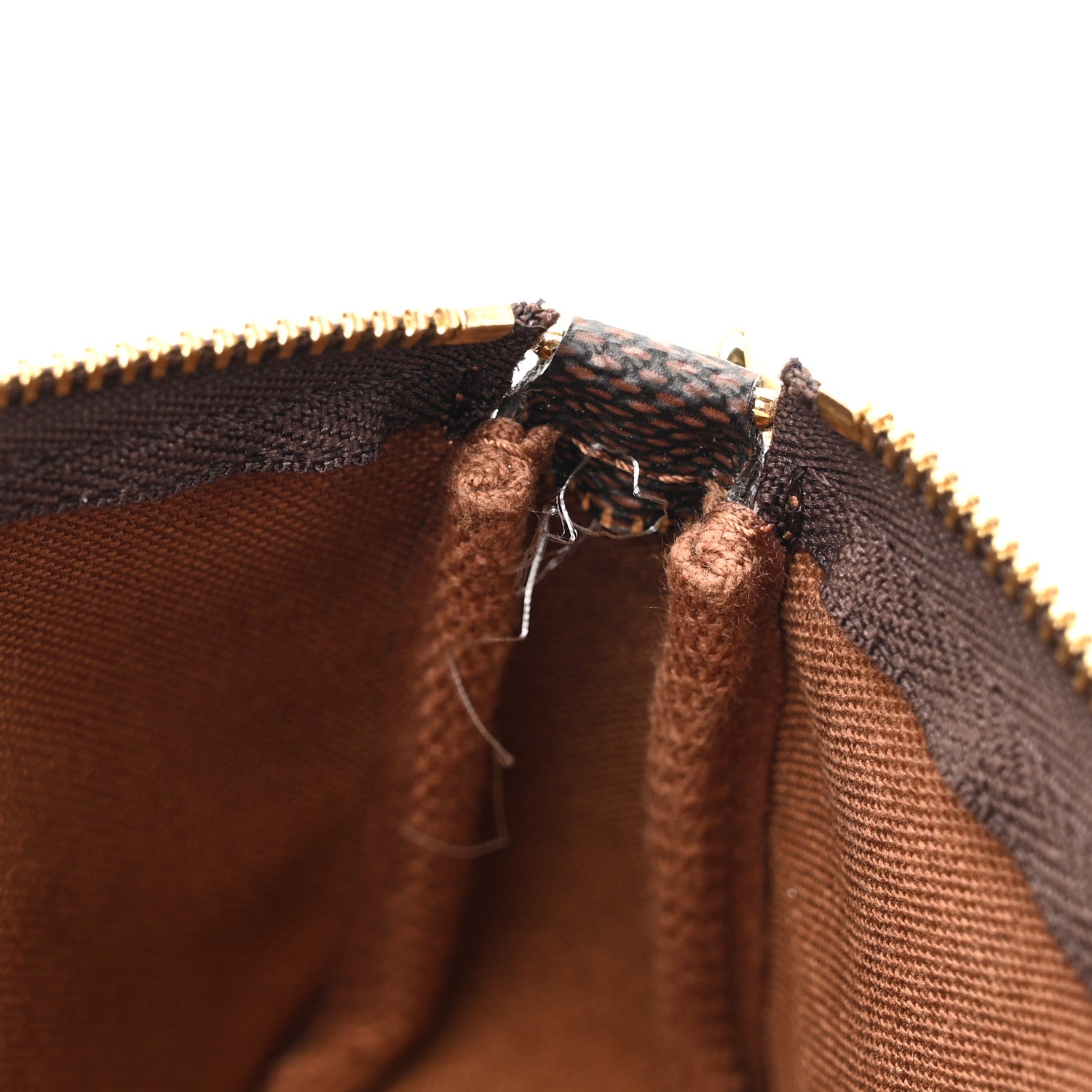 Louis Vuitton Damier Ebene 2017 Christmas Animation Penguins Mini Pochette Accessories Blue 11 of 14