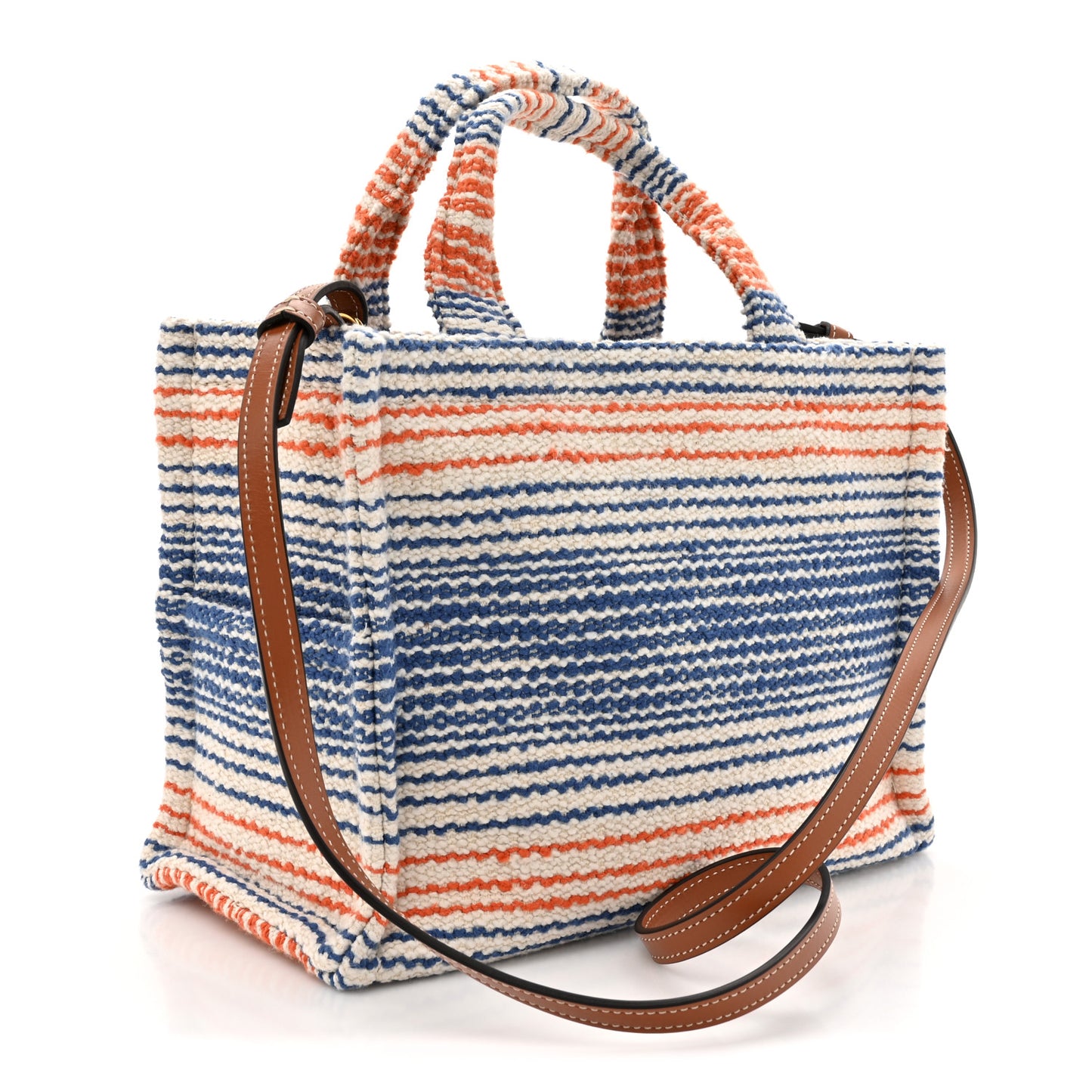 Jacquard Striped Small Cabas Multicolor