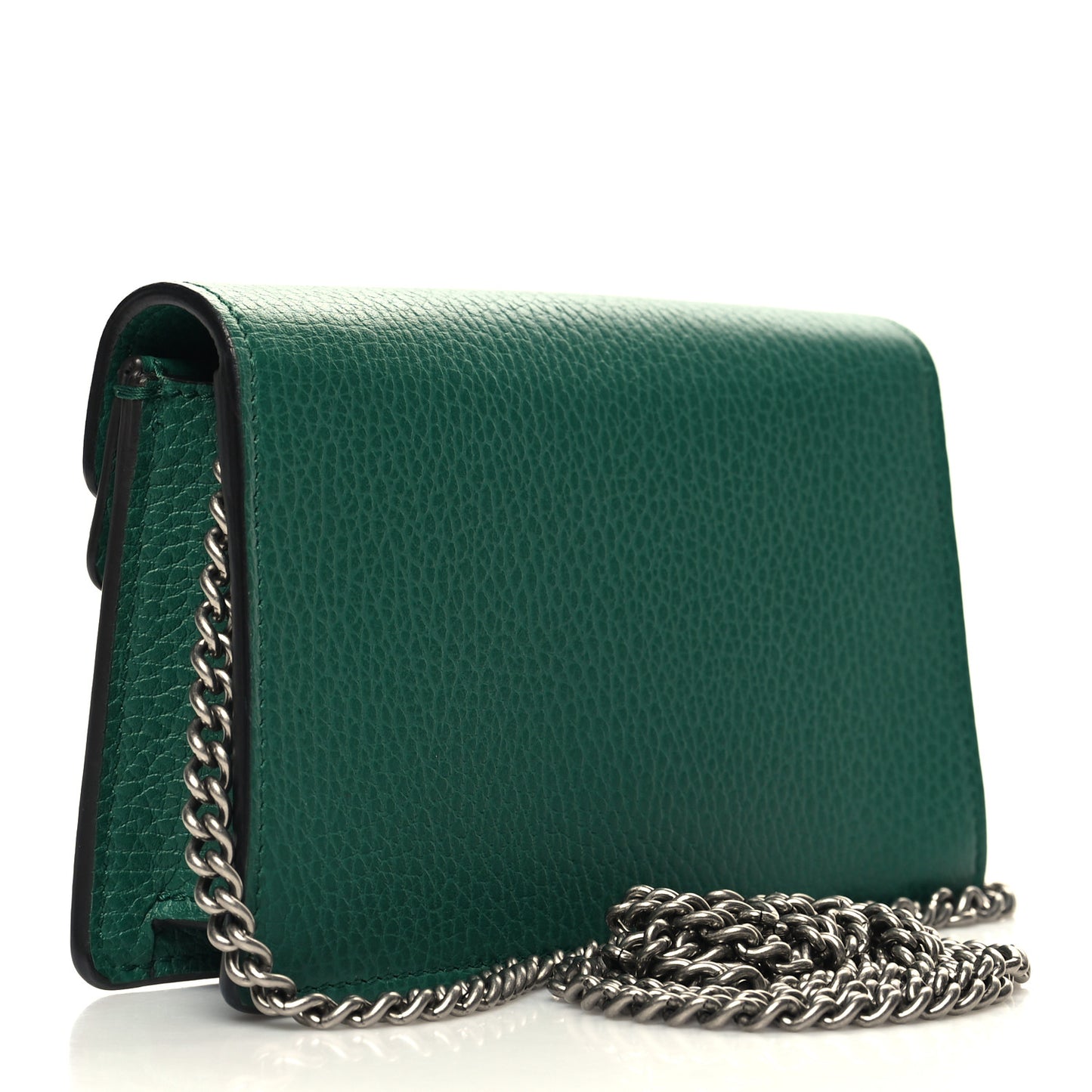 Dollar Calfskin Crystal Super Mini Dionysus Shoulder Bag Emerald