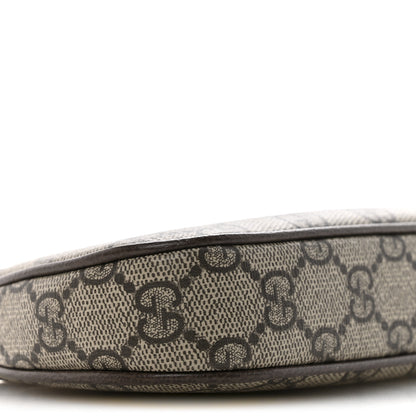 Gucci GG Supreme Monogram Textured Dollar Calfskin Mini Ophidia Chain Bag Beige Ebony 9 of 10