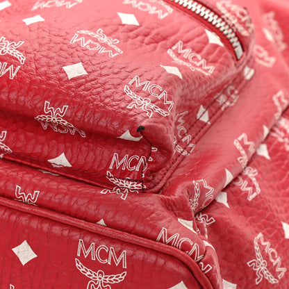 MCM Visetos Medium Stark Backpack Red White 18 of 18