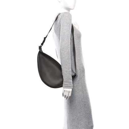 The Row Grained Calfskin Large Slouchy Banana Bag Brunette 2 of 9