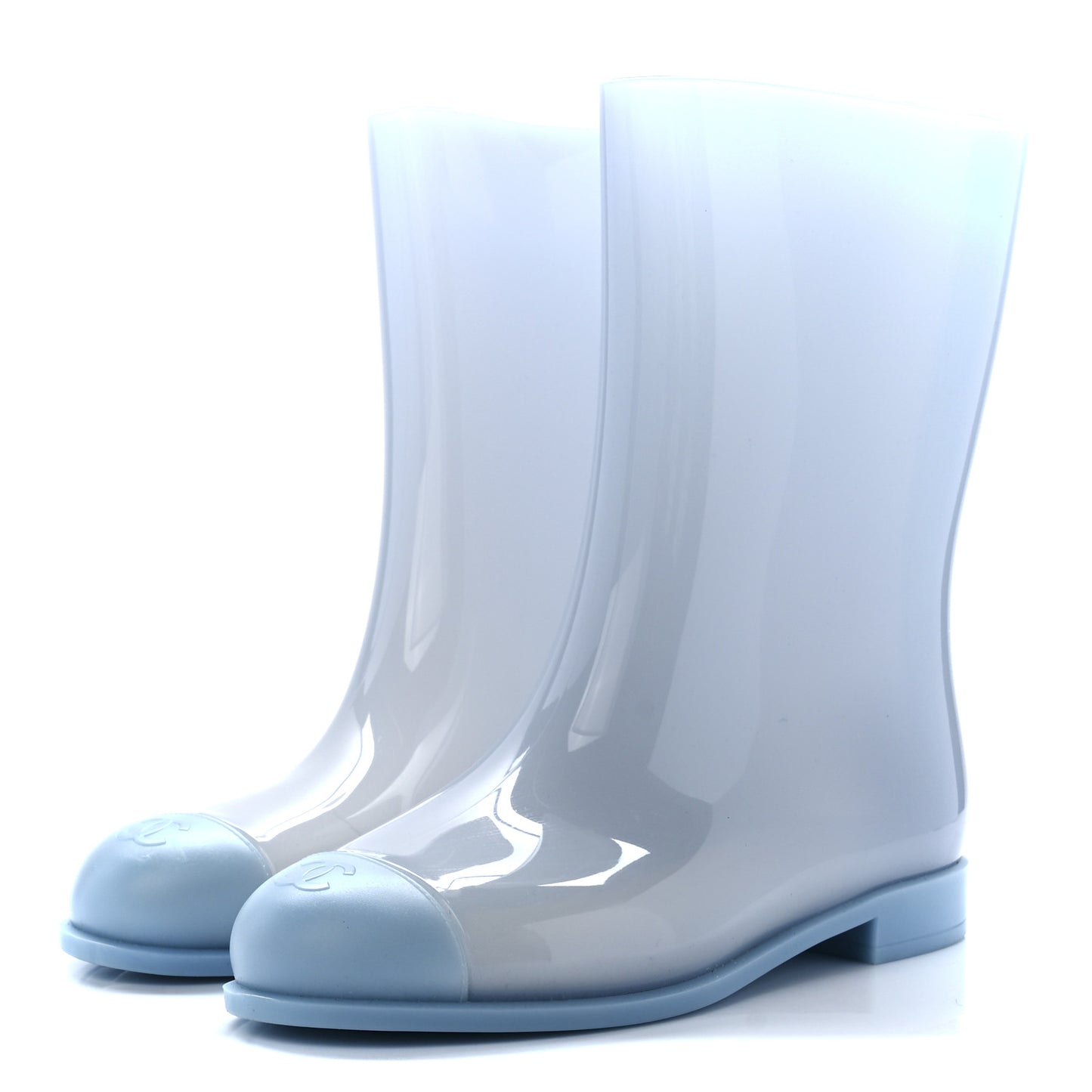 Rubber Rain Boots 38 Light Blue