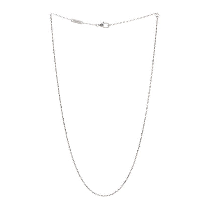 Van Cleef & Arpels 18K White Gold Trace Chain Necklace 3 of 5