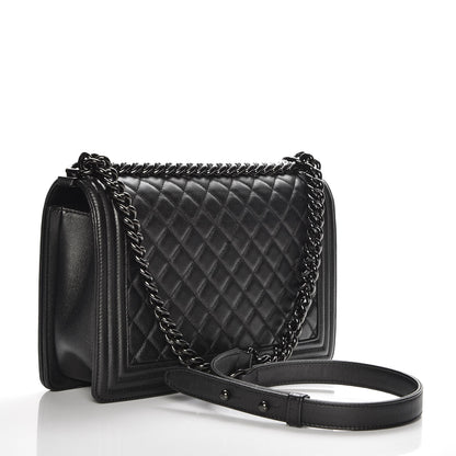 Chanel Caviar Quilted New Medium Boy Flap So Black 4 of 11