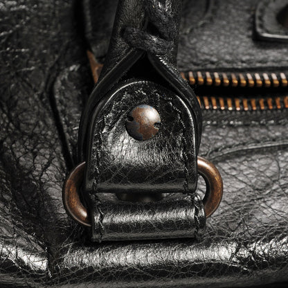 Balenciaga Agneau 24Hour Voyage Travel Bag Black 13 of 14