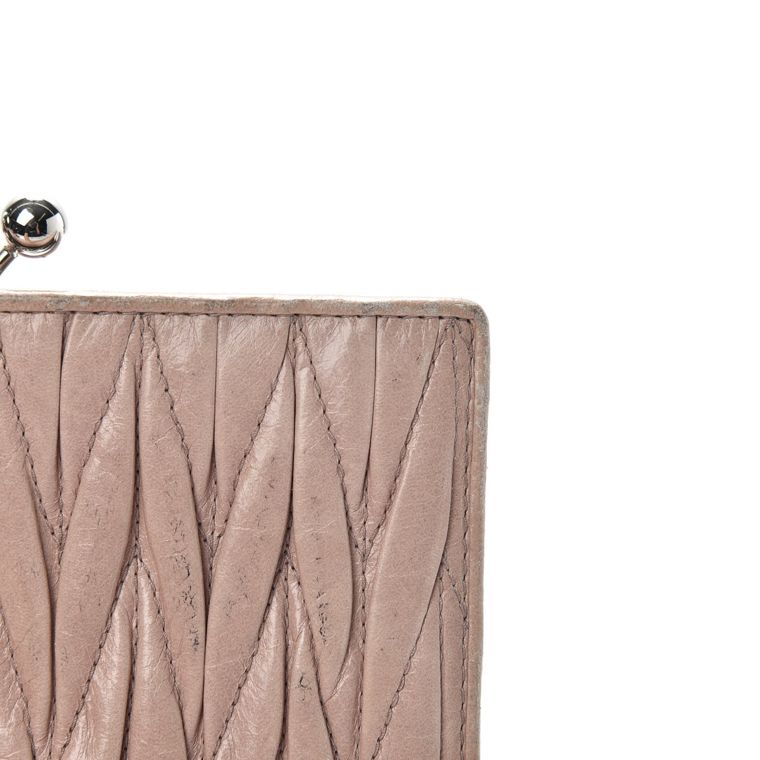 Miu Miu Nappa Matelasse Lux Flap Wallet Mughetto 10 of 15