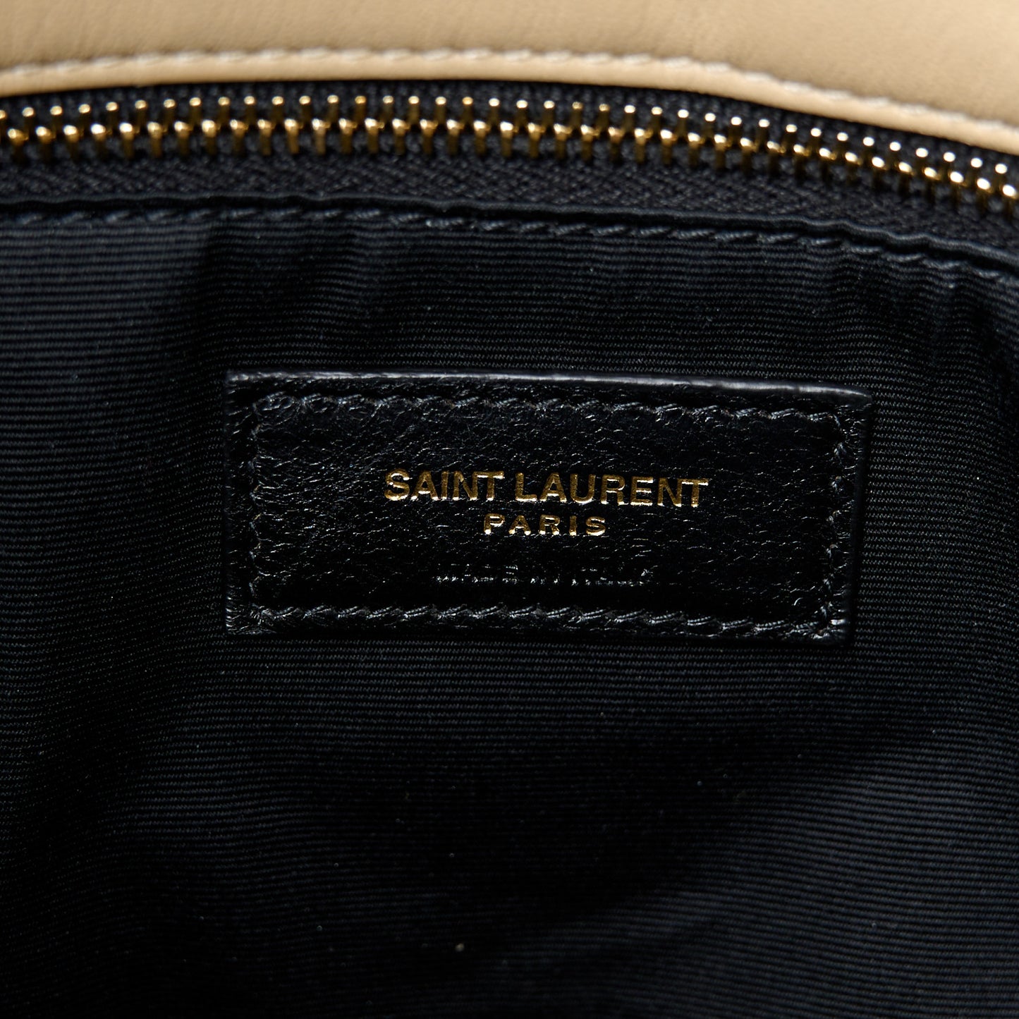 Lambskin Quilted Medium Loulou Puffer Monogram Chain Satchel Dark Beige