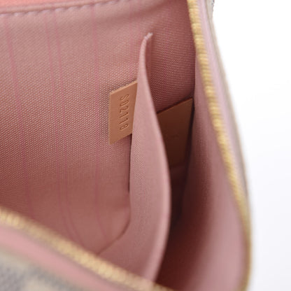 Louis Vuitton Damier Azur Neverfull MM GM Pochette Rose Ballerine 8 of 8
