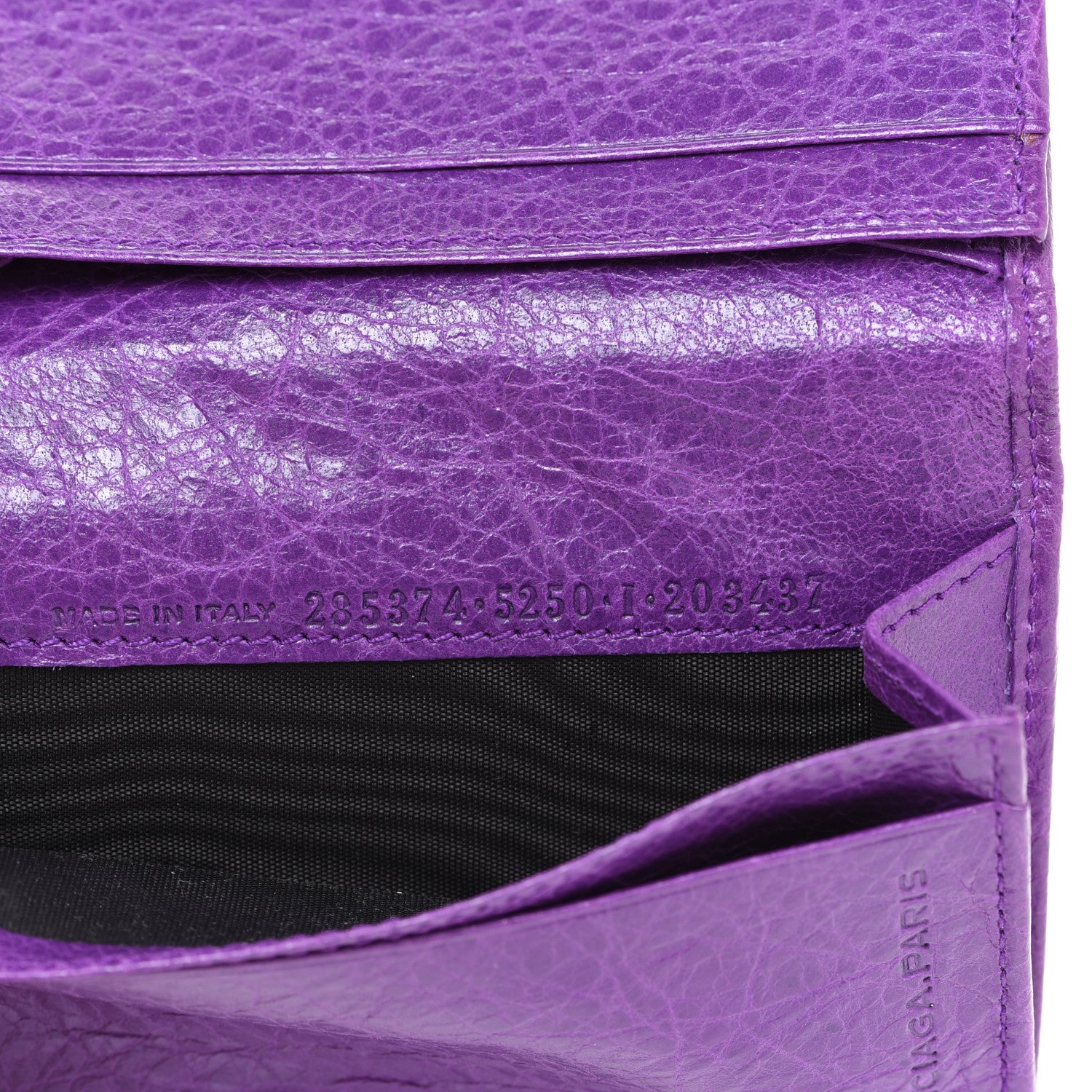 Balenciaga Agneau Giant 12 Gold Hardware Card Case Ultraviolet 7 of 8