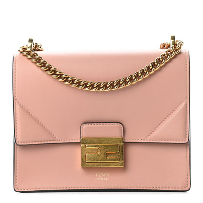Fendi Vitello Grace Matte Small Kan U Shoulder Bag Rosa Bourbon 1 of 5