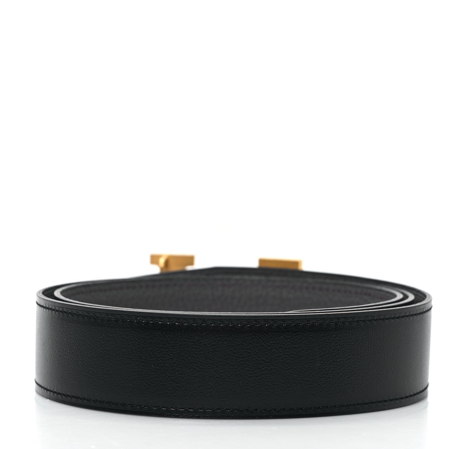 Hermes Box Togo 32mm H Belt 85 34 Black Etain 2 of 4