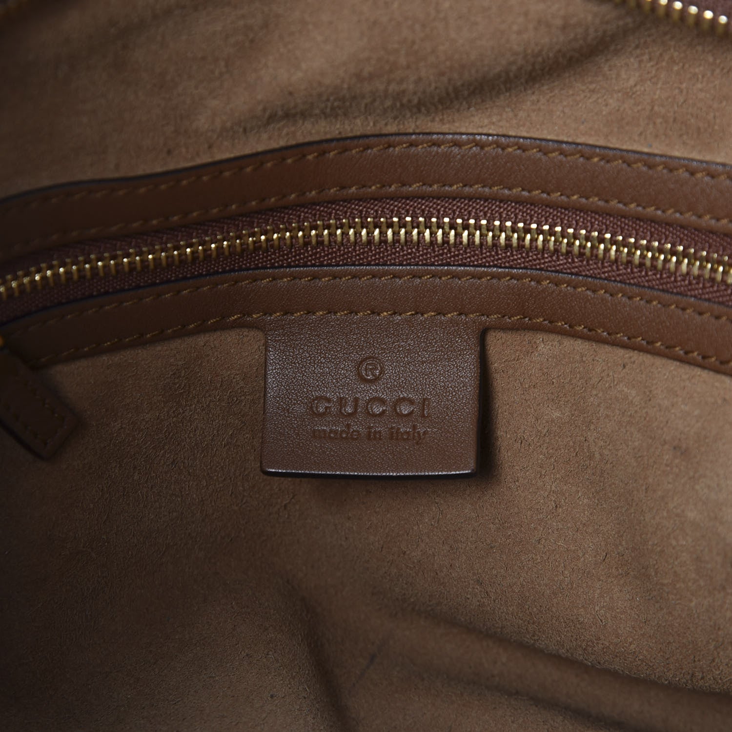 Gucci GG Supreme Monogram Large Linea A Hobo Light Brown 9 of 11