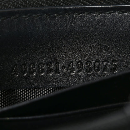 Gucci Guccissima Web Zip Around Wallet Black 7 of 8