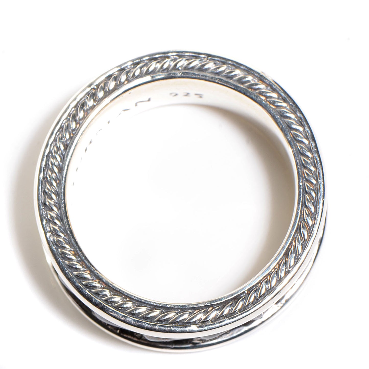Sterling Silver Armory Narrow Band Ring 9.5