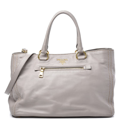 Prada Soft Calf Tote Pomice 1 of 9