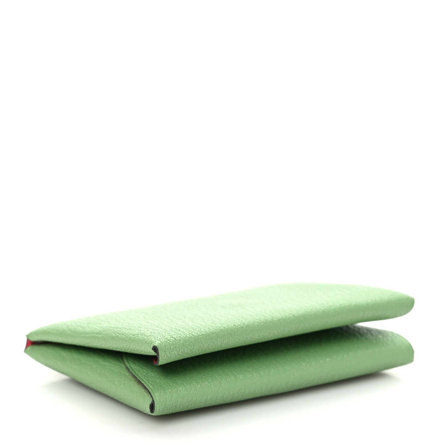 Chevre Mysore Verso Calvi Duo Card Case Vert Criquet