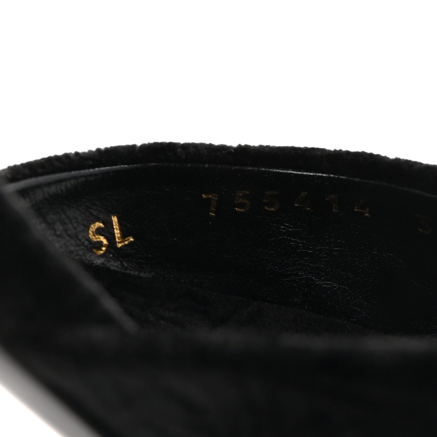 Velour All-Over Monogram Le Maillon 60 Mules 35 Black