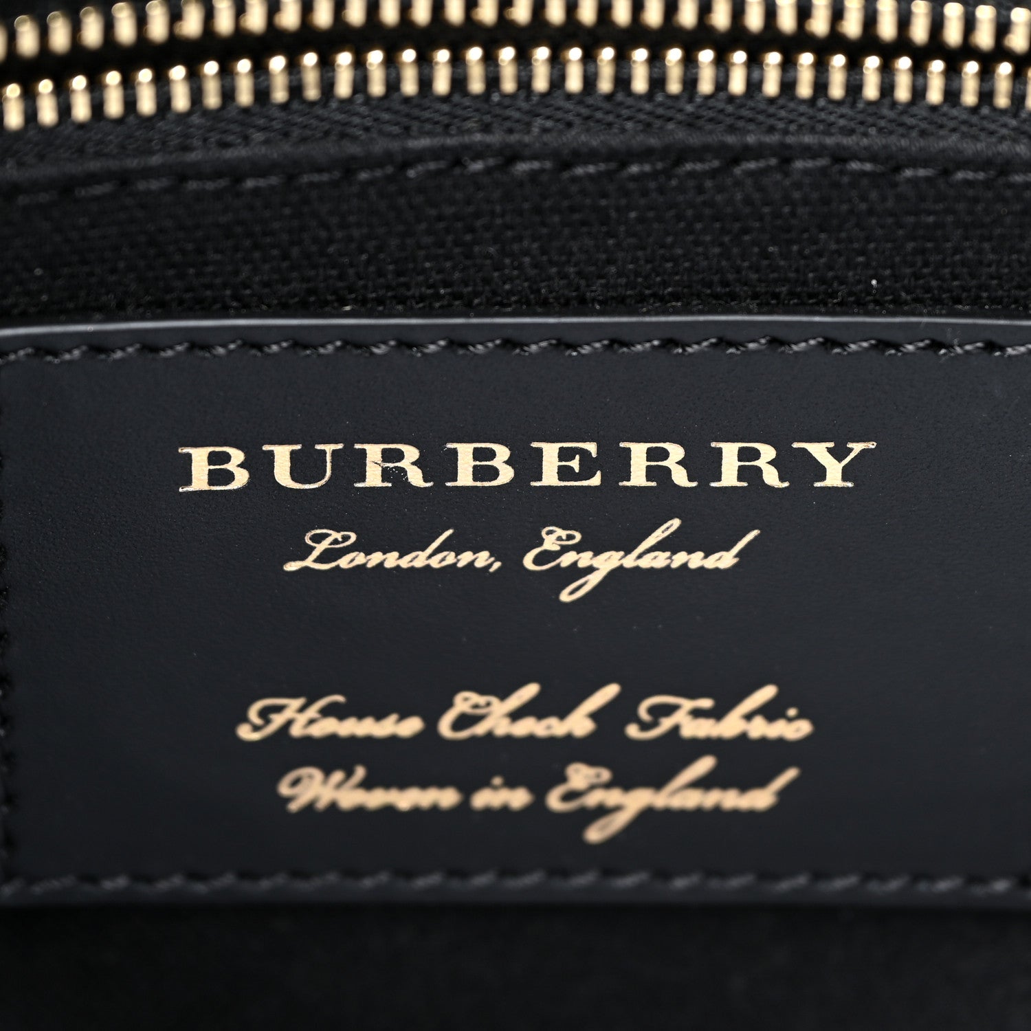 Burberry Derby Calfskin House Check Medium Camberley Black 7 of 10