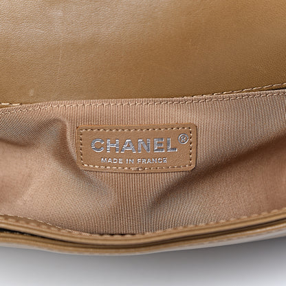 Chanel Calfskin Tweed Enchained Medium Boy Flap Brown 6 of 11