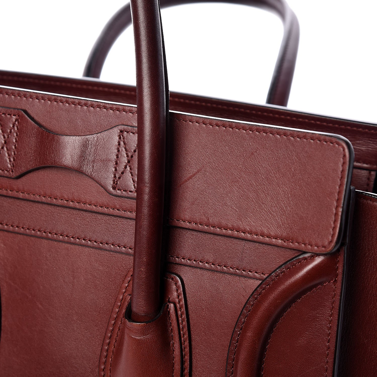 Celine Palmelato Micro Luggage Red Wood 19 of 20