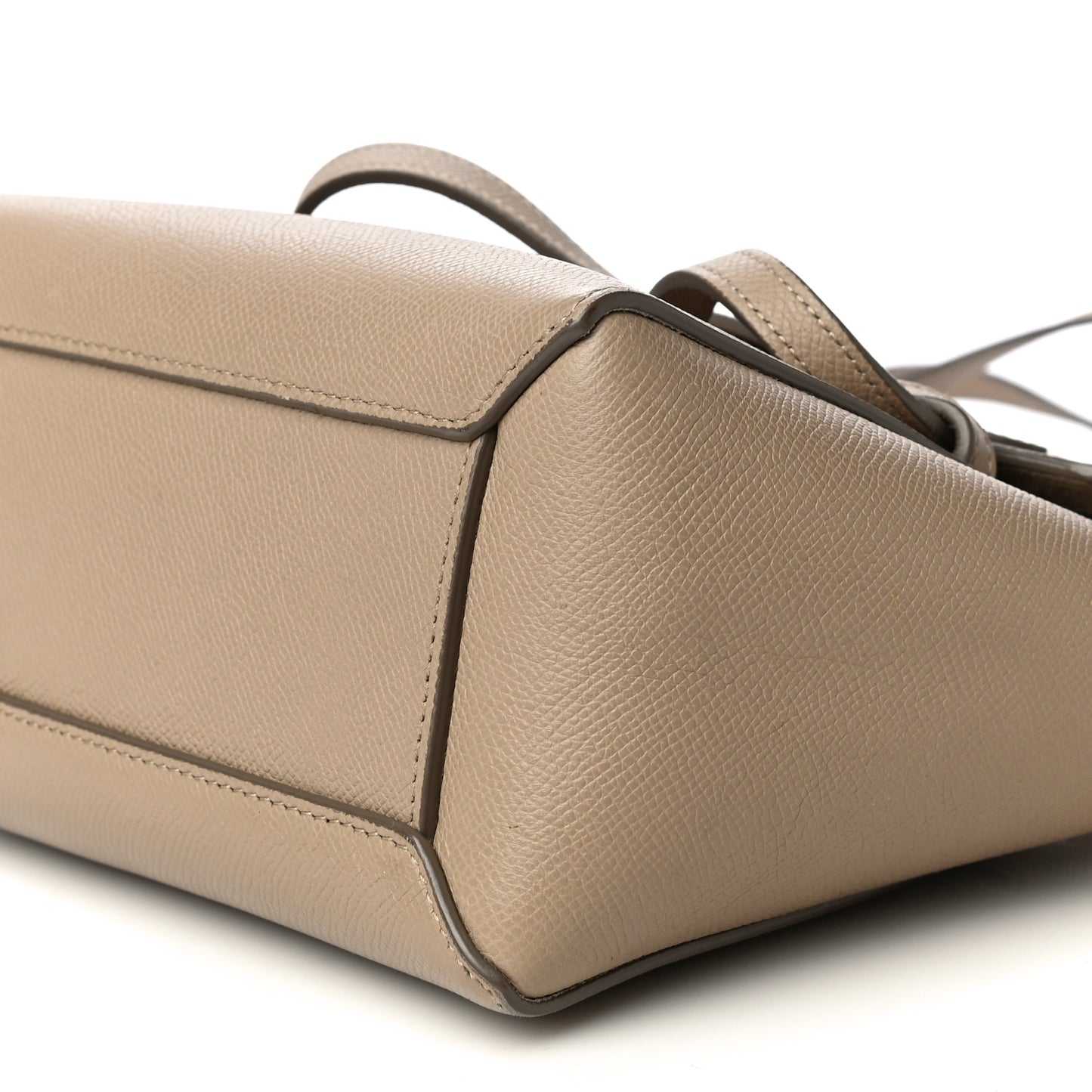 Grained Calfskin Nano Belt Bag Light Taupe