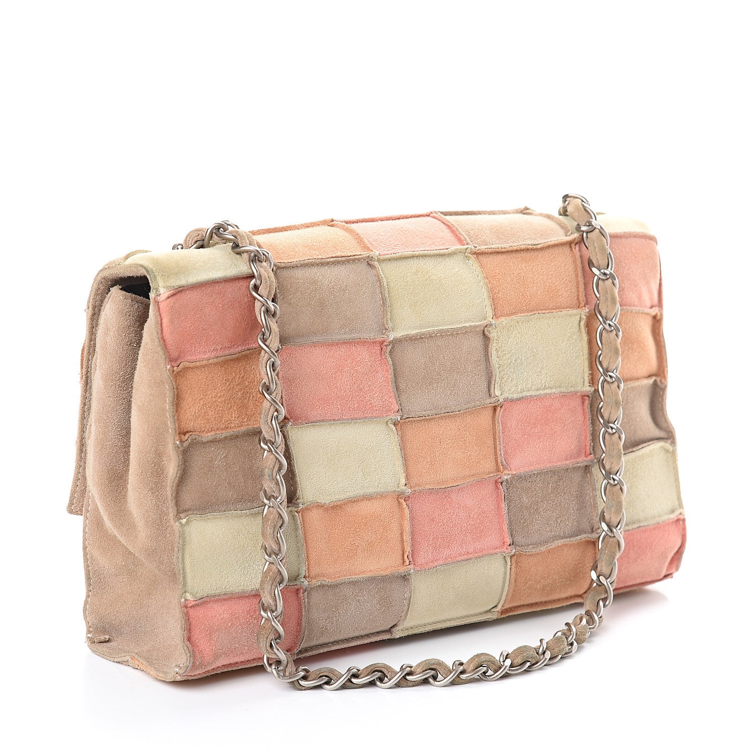 Chanel Suede Chocolate Bar Mademoiselle Flap Multicolor 2 of 9