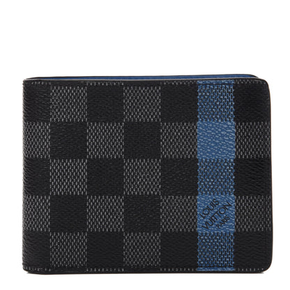 Louis Vuitton Damier Graphite Stripe Slender Wallet Blue 1 of 8