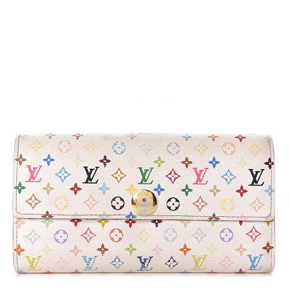 Louis Vuitton Monogram Multicolor Sarah Wallet White 1 of 16