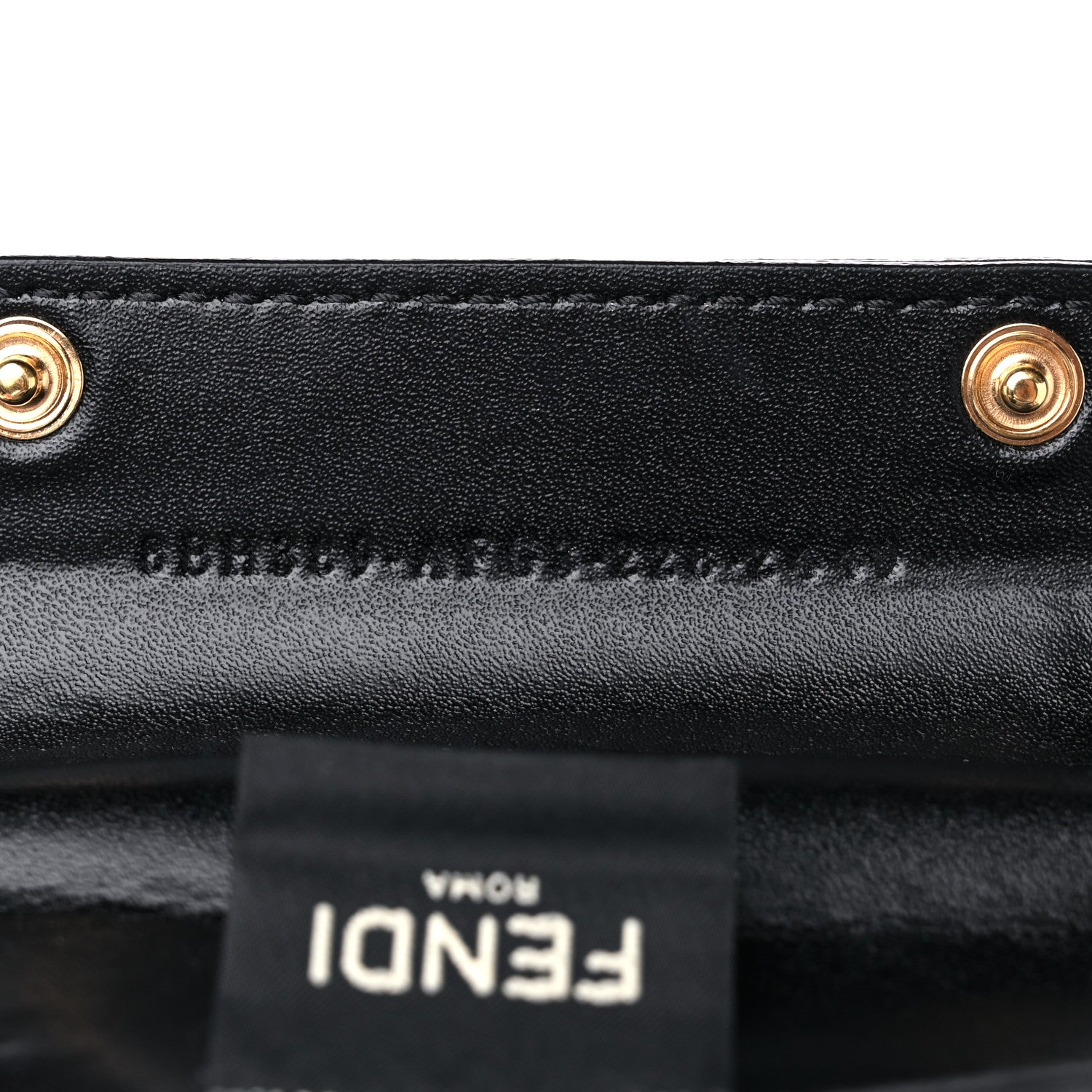 Fendi Recycled Plastic Vitello Liberty Matte Medium Fendi Basket Black Miele Scuro 7 of 12