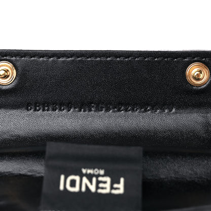 Fendi Recycled Plastic Vitello Liberty Matte Medium Fendi Basket Black Miele Scuro 7 of 12