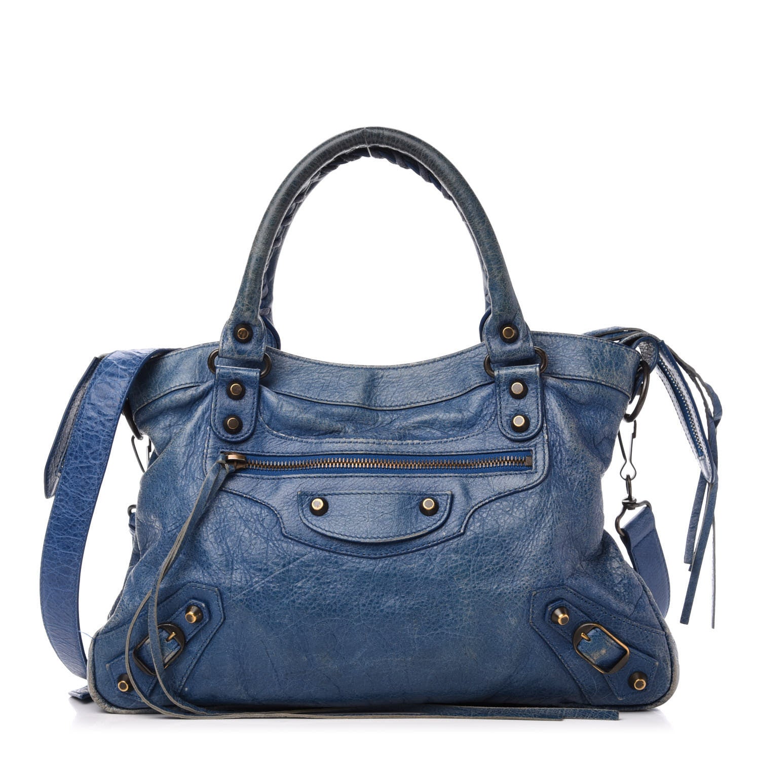 Balenciaga Agneau Classic Hardware Town Bleu Cobalt Bleu Electric 3 of 15