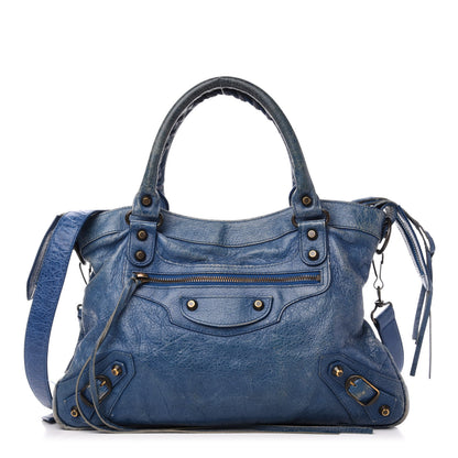 Balenciaga Agneau Classic Hardware Town Bleu Cobalt Bleu Electric 3 of 15