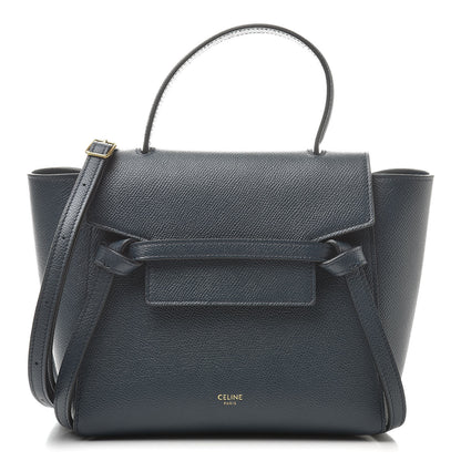 Celine Baby Grained Calfskin Nano Belt Bag Abyss Blue 1 of 10