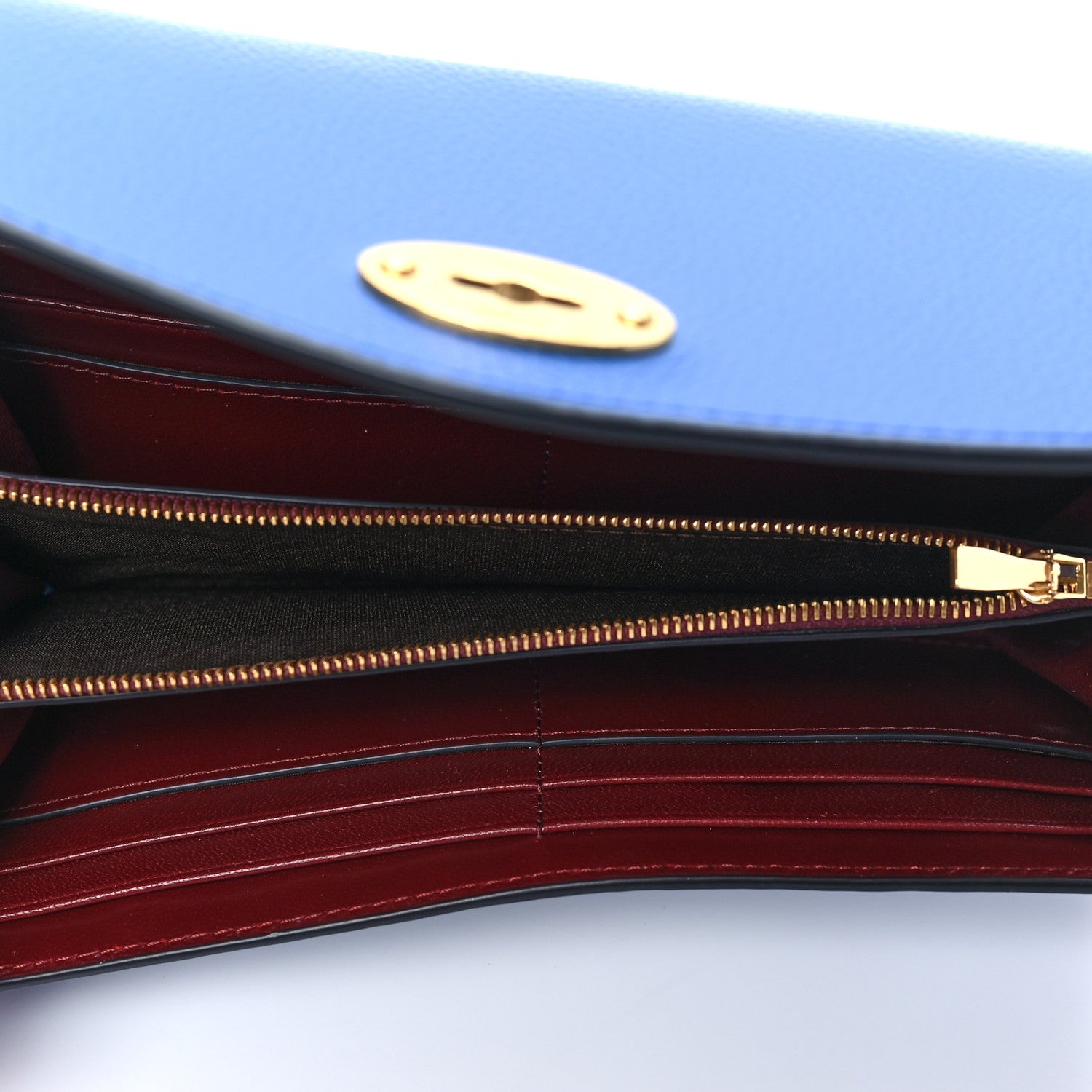 Mulberry Small Classic Grain Darley Wallet Mulberry Blue 5 of 6