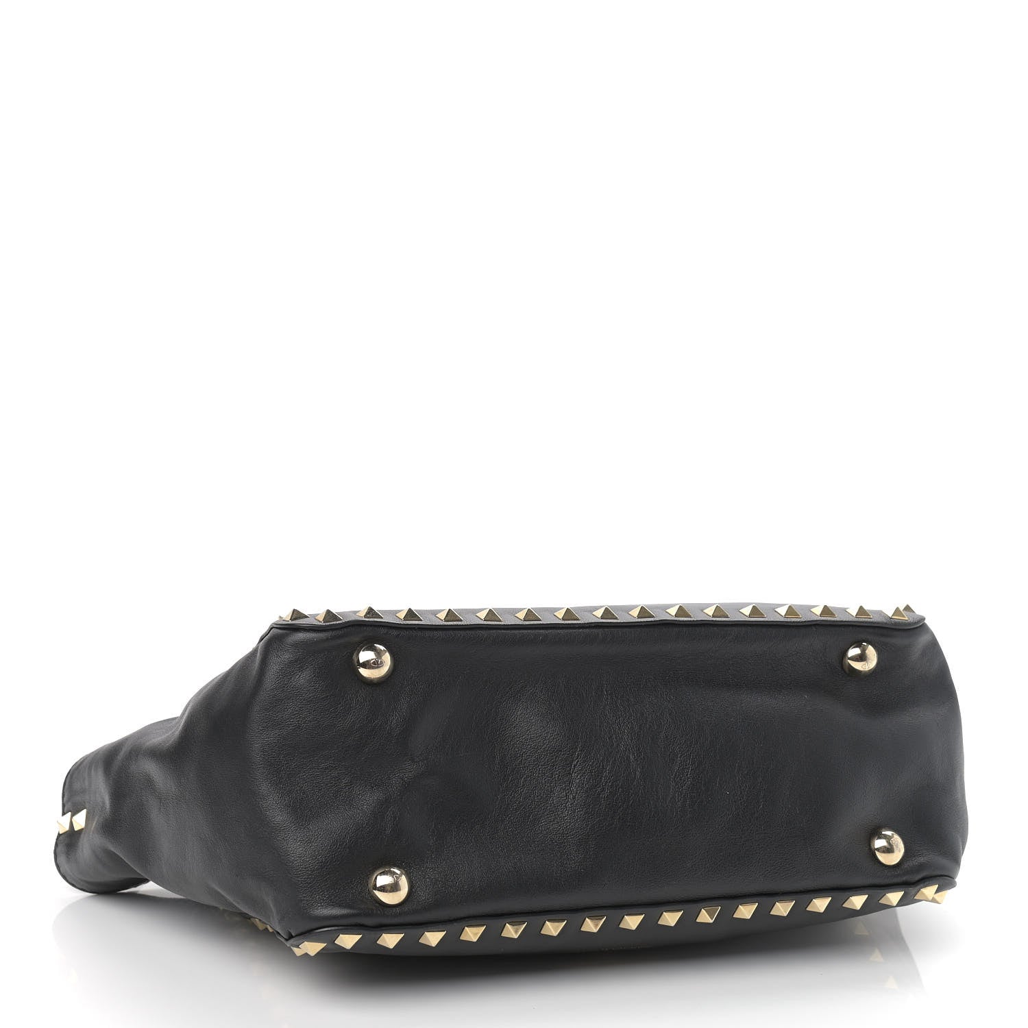 Valentino Garavani Vitello Small Rockstud Tote Black 4 of 10
