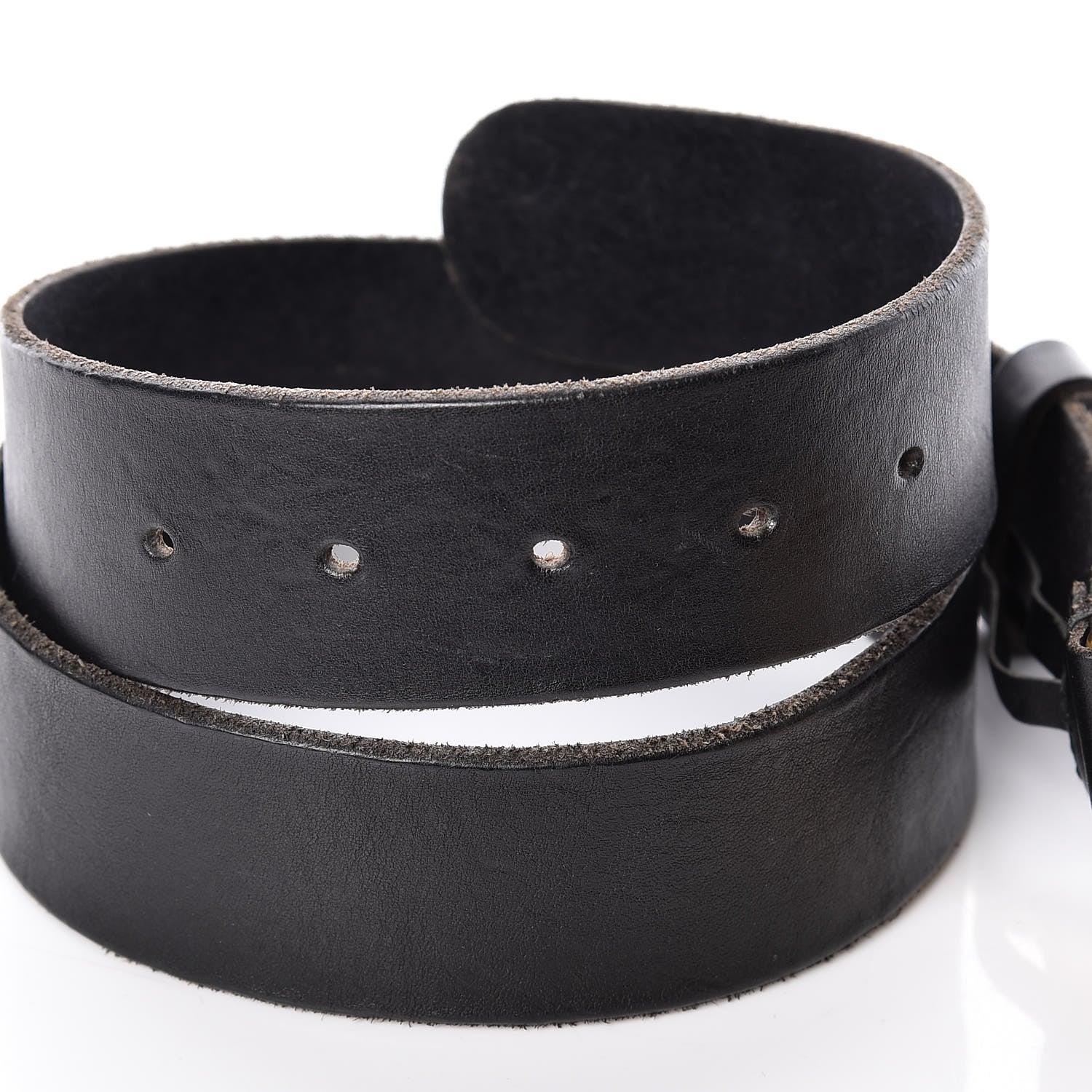 Gucci Faded Calfskin Double G 40mm Belt 85 34 Black 6 of 7