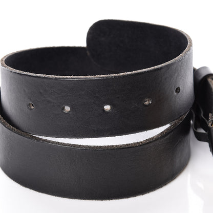 Gucci Faded Calfskin Double G 40mm Belt 85 34 Black 6 of 7