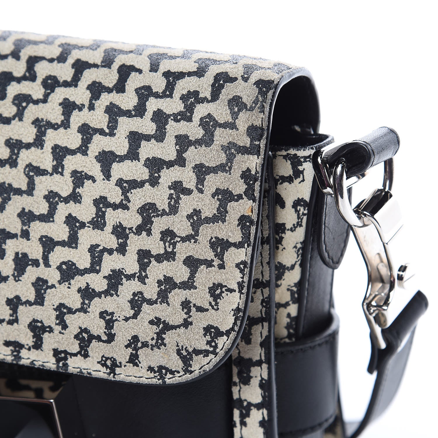 Proenza Schouler Suede Tweed Print Mini PS11 Classic Shoulder Bag Off White 9 of 18