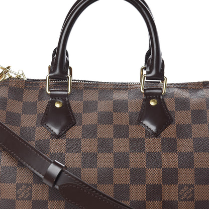 Louis Vuitton Damier Ebene Speedy Bandouliere 25 10 of 10