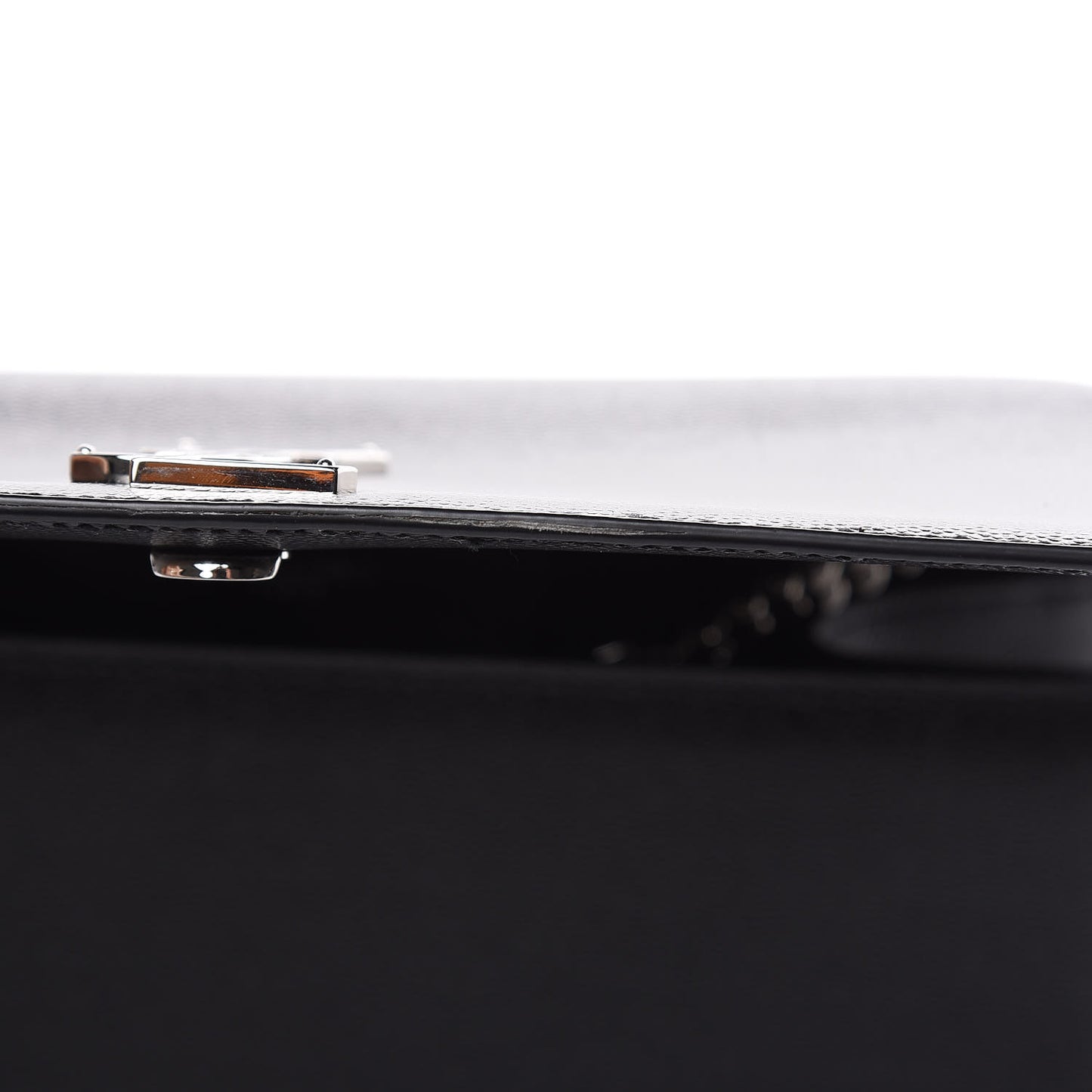 Grain De Poudre Medium Classic Monogram Kate Satchel Black