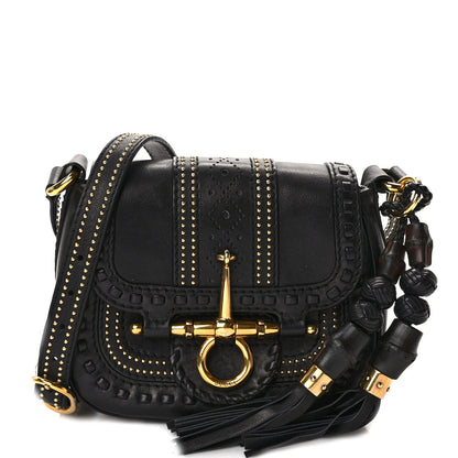 Gucci Calfskin Small Snaffle Bit Shoulder Bag Black 1 of 10