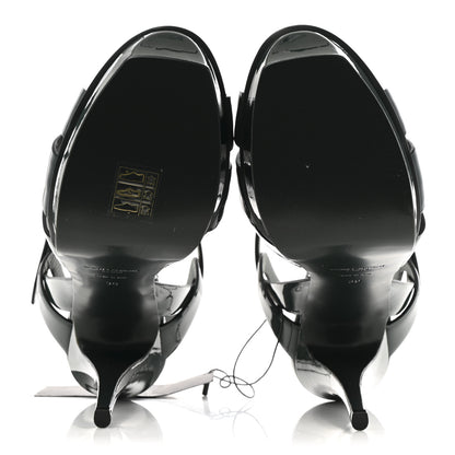 Saint Laurent Patent Tribute 105 Platform Sandals 39 Mystic Green 6 of 11