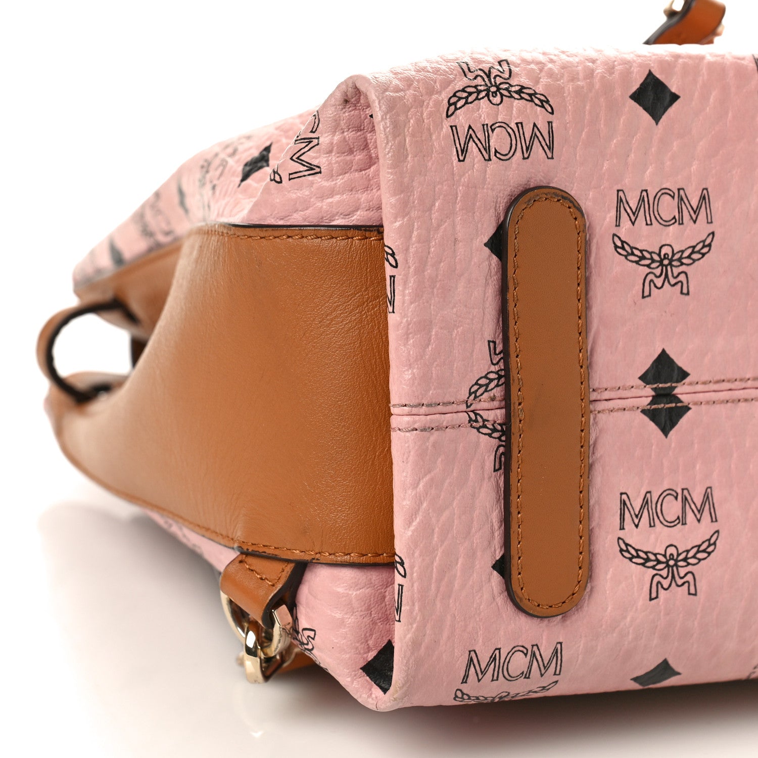 MCM Visetos Small Essential Backpack Soft Pink 8 of 15