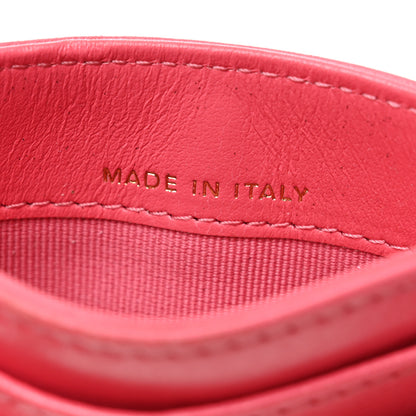 Chanel Lambskin Plexiglass Quilted Coco Love Card Holder Pink 7 of 9