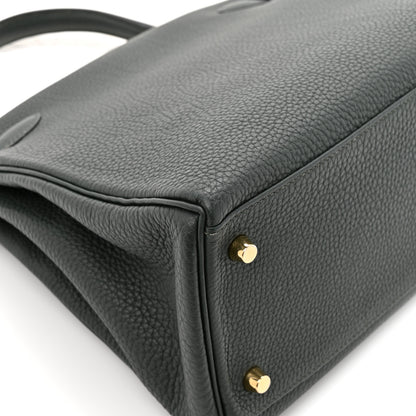 Hermes Togo Kelly Retourne 28 Vert Fonce 12 of 16