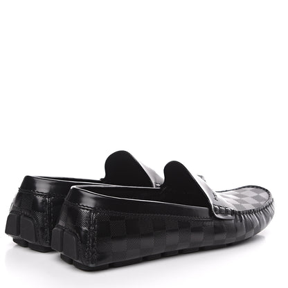 Louis Vuitton Damier Shade Car Loafer 9 Black 4 of 10